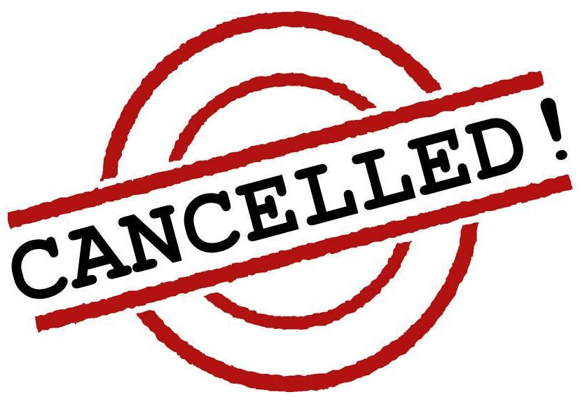 Cancelled due to Covid