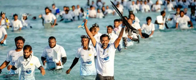 maldives world record snorkelling