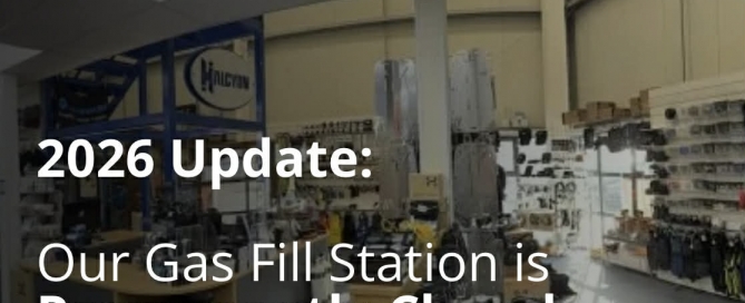 scuba diving gas station closes